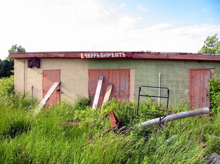 Burnside Drive-In Theatre - Refreshment Stand - Photo From Water Winter Wonderland (newer photo)